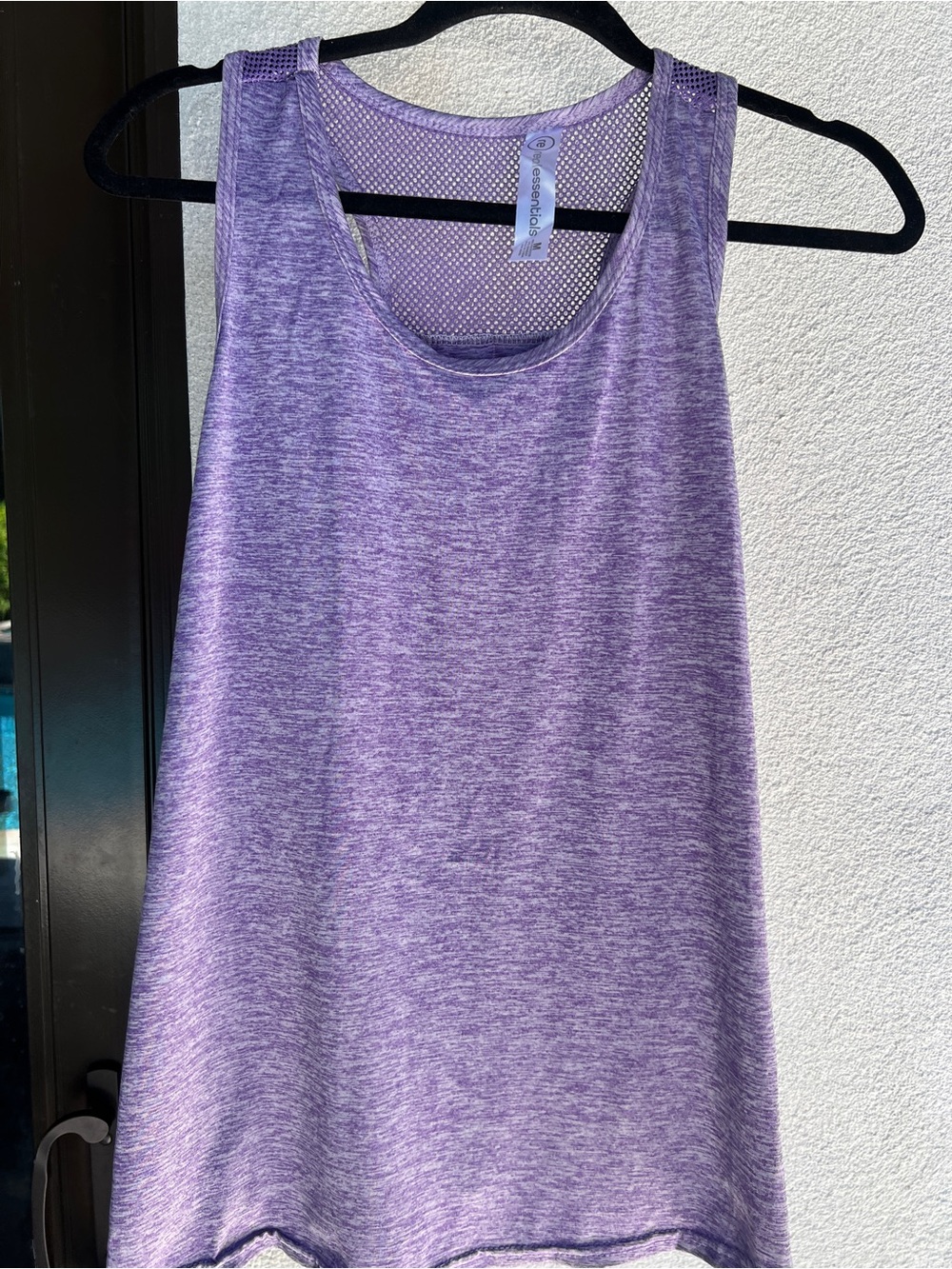 Essentials Purple Heathered Tank Top - Women's Activewear